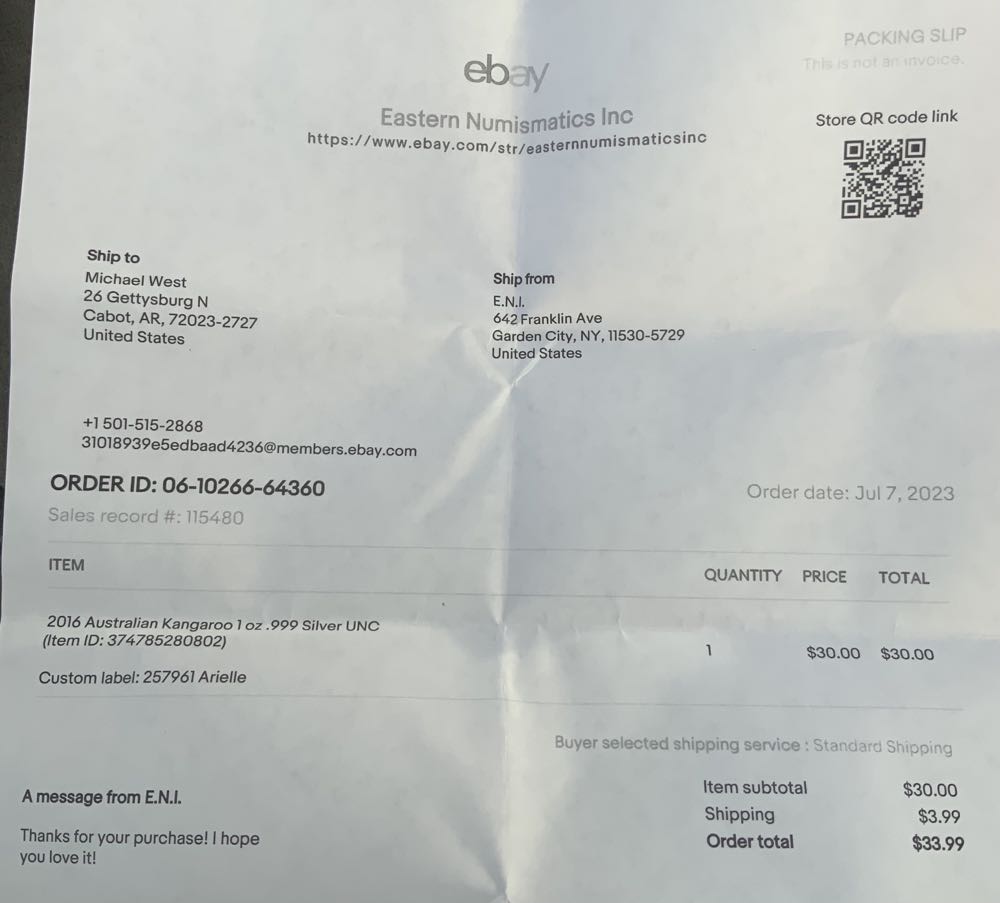 Australian Kangaroo #54  coin collectible - Main Image 3