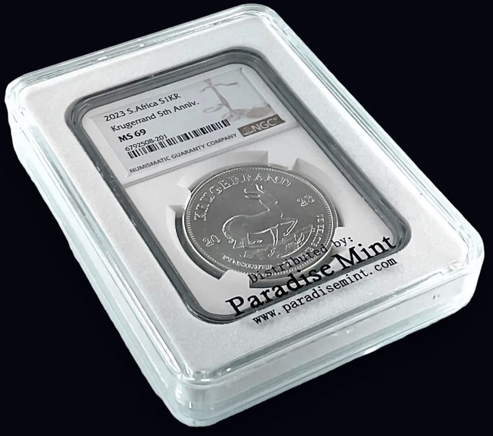 Krugerrand S. Africa 5th Anniversary NGC MS69 - #56 coin collectible - Main Image 1