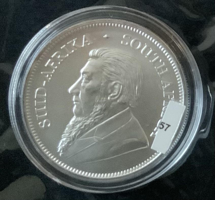 Krugerrand South Africa Silver 1 Rand coins, 5 of 5, #61  coin collectible - Main Image 4