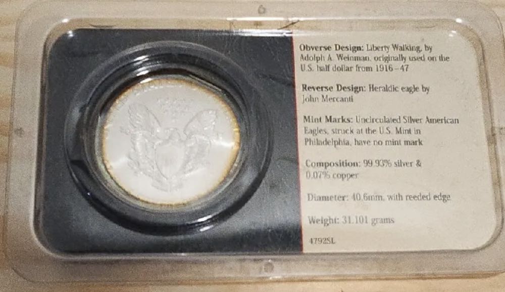 American Silver Eagle Coin, #79  coin collectible - Main Image 2