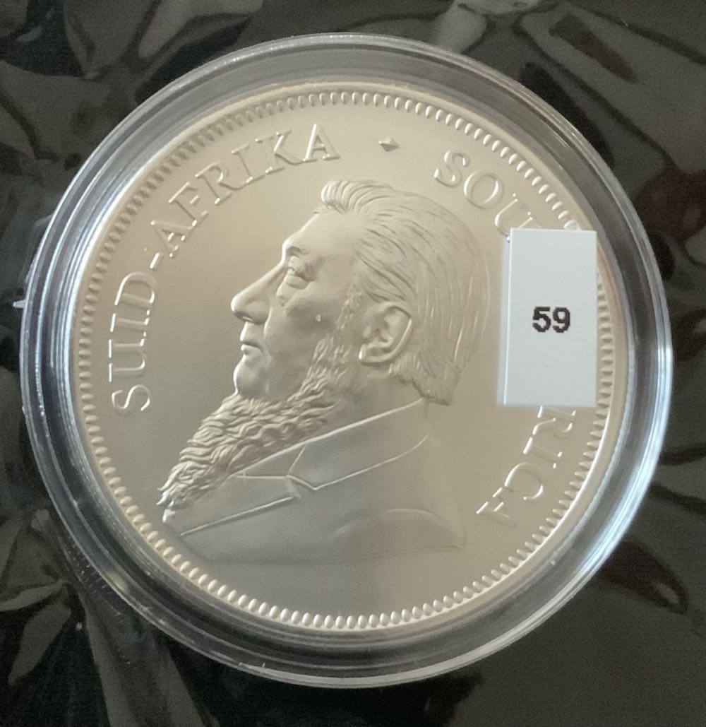 Krugerrand South Africa Silver 1 Rand coins, 3 of 5, #59  coin collectible - Main Image 3