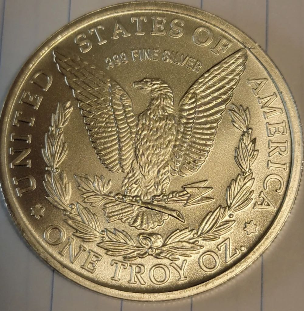 Morgan Style Silver Round, #69  coin collectible - Main Image 2
