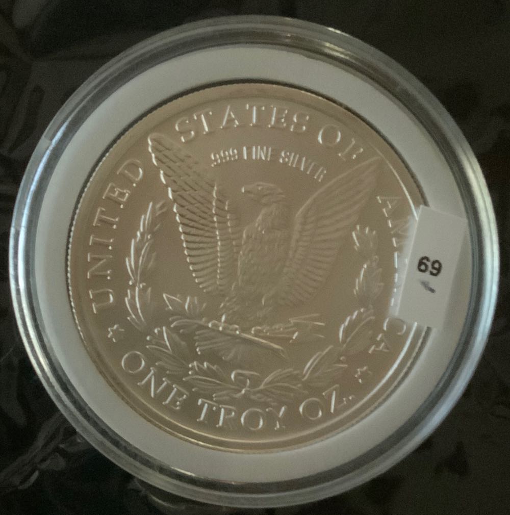 Morgan Style Silver Round, #69  coin collectible - Main Image 3