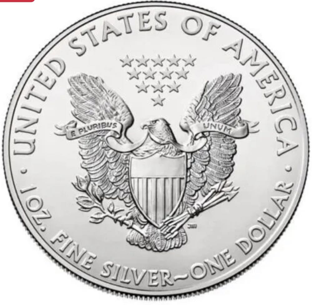 American Silver Eagle Coin BU, #80  coin collectible - Main Image 2
