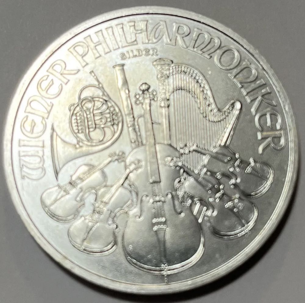 A - Austrian Philharmonic Silver BU  coin collectible - Main Image 2