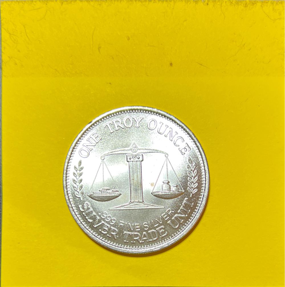 Silver Trade Unit Morgan Round - 1985  coin collectible - Main Image 2