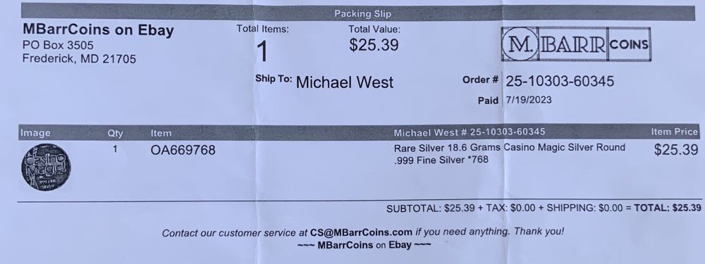 Casino Magic Round 18.6g 2022, #92  coin collectible - Main Image 4