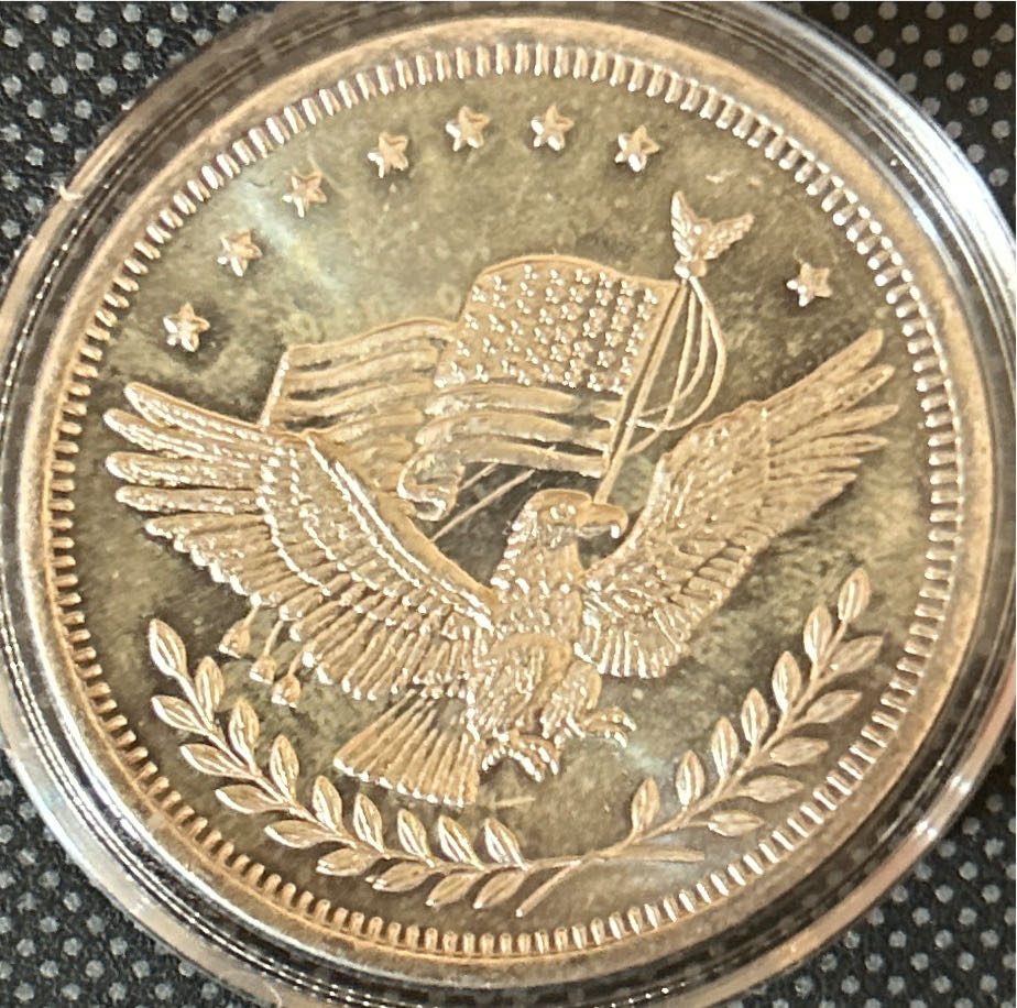 Silver Trade Unit Art Round  coin collectible - Main Image 2