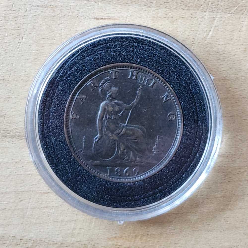 UK 1 Farthing  coin collectible - Main Image 2
