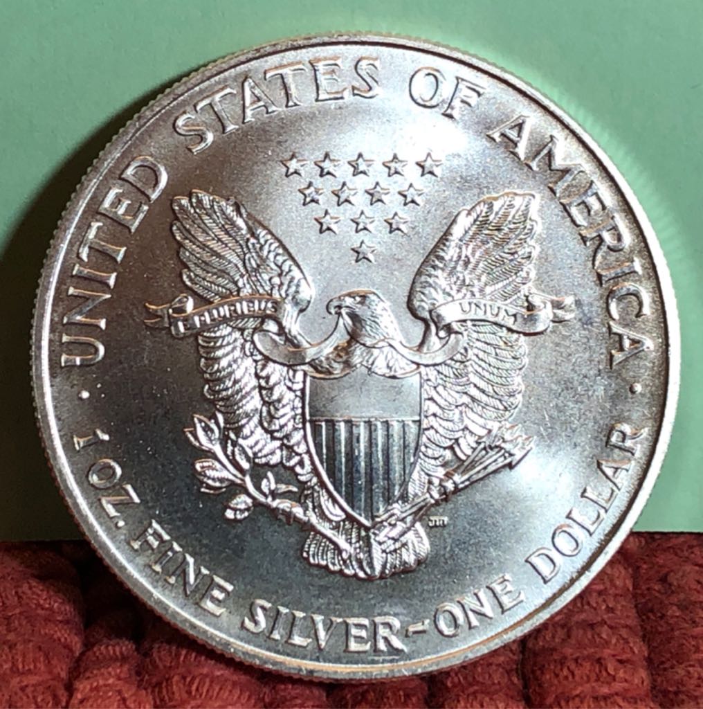 1998 $1 Silver Eagle  coin collectible - Main Image 2