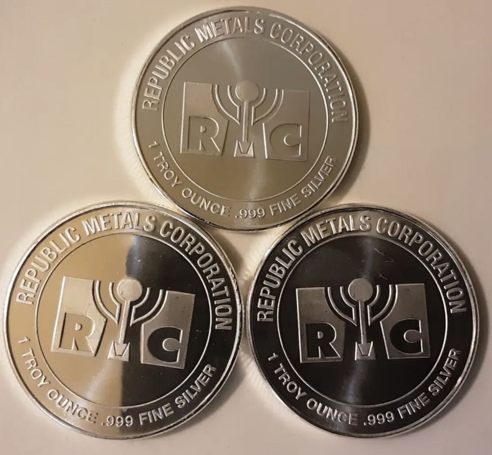 RMC Silver Rounds- #100 coin collectible - Main Image 1