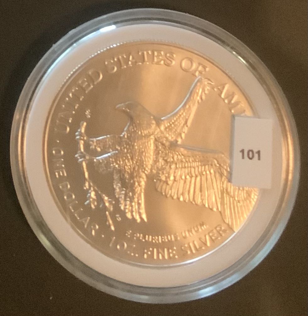 American Silver Eagle $1 - #101  coin collectible - Main Image 3