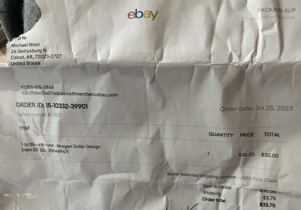 Morgan Dollar Design - #124  coin collectible - Main Image 4