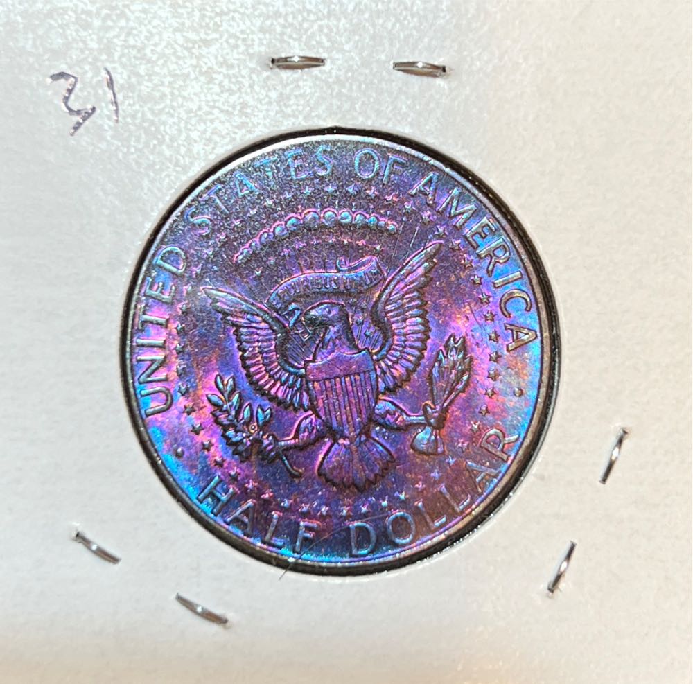 Kennedy Half Dollar - 1964 Toned  coin collectible - Main Image 2