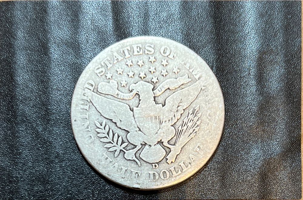 Barber Half Dollar - 1912 D  coin collectible - Main Image 2
