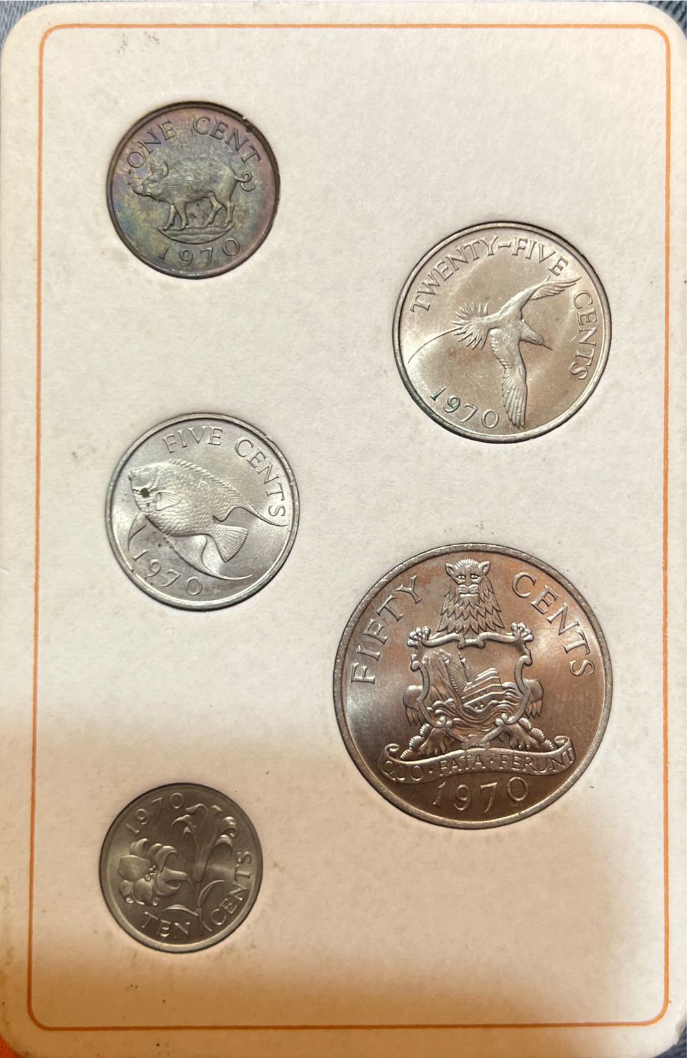 Bermuda First Decimal Coins - 1970  coin collectible - Main Image 4