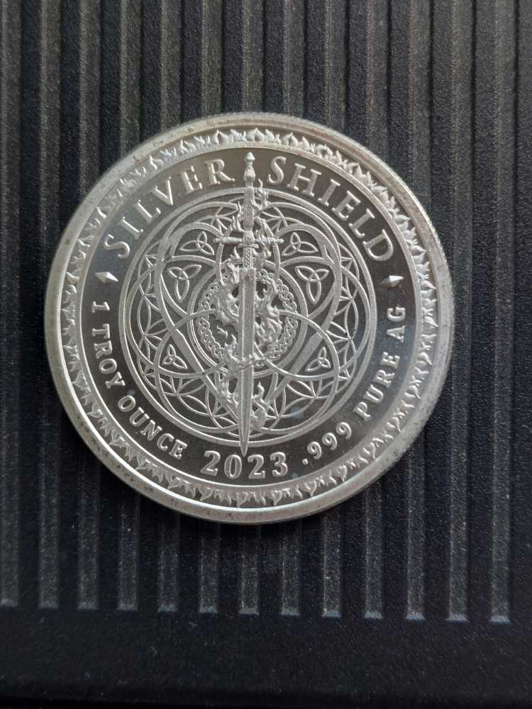 Silver Shield Don’t Tread On Me  coin collectible - Main Image 2