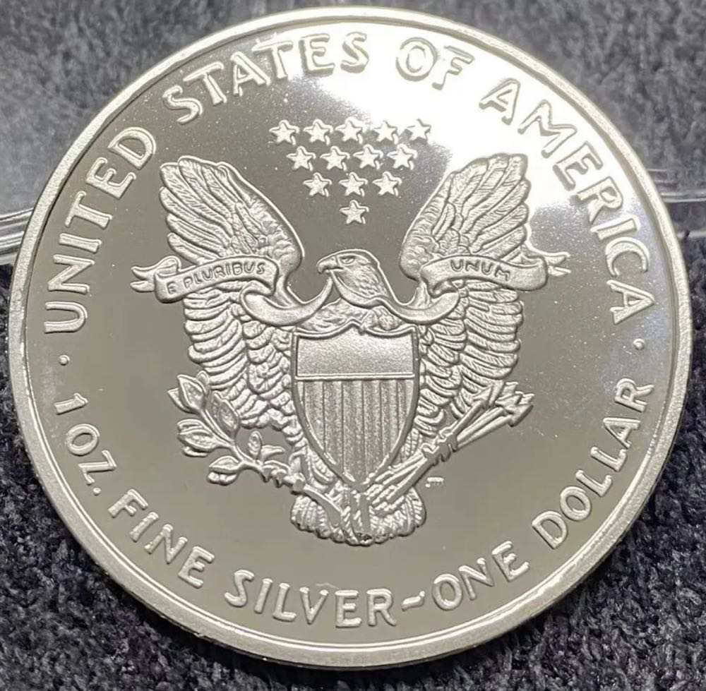 A - American Silver Eagle 2023 - BU, #0000  coin collectible - Main Image 2