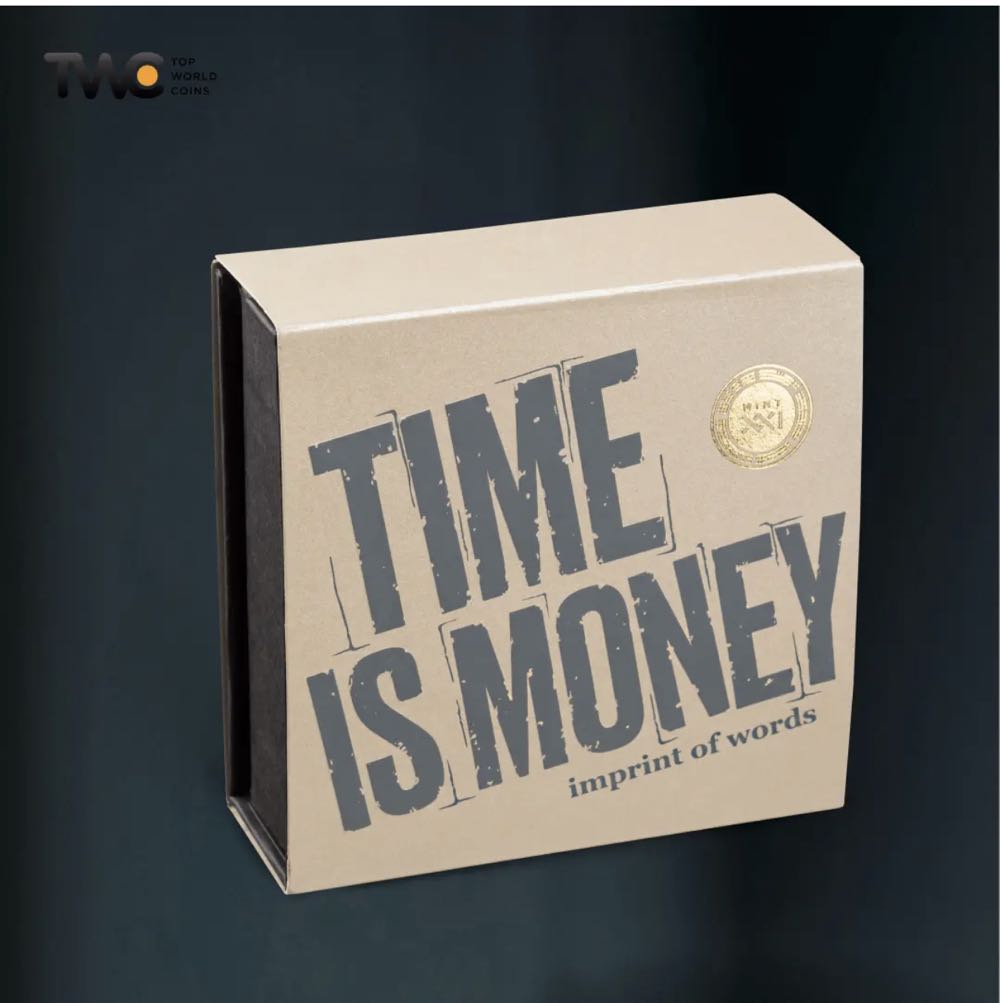 Cameroon 2023. 2000 Francs “Time is Money” 2 Oz Silver Coin  coin collectible - Main Image 4