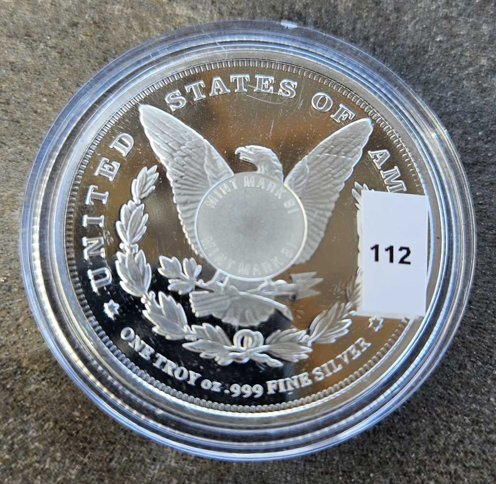 PROOF MORGAN DOLLAR ROUND, #112  coin collectible - Main Image 3