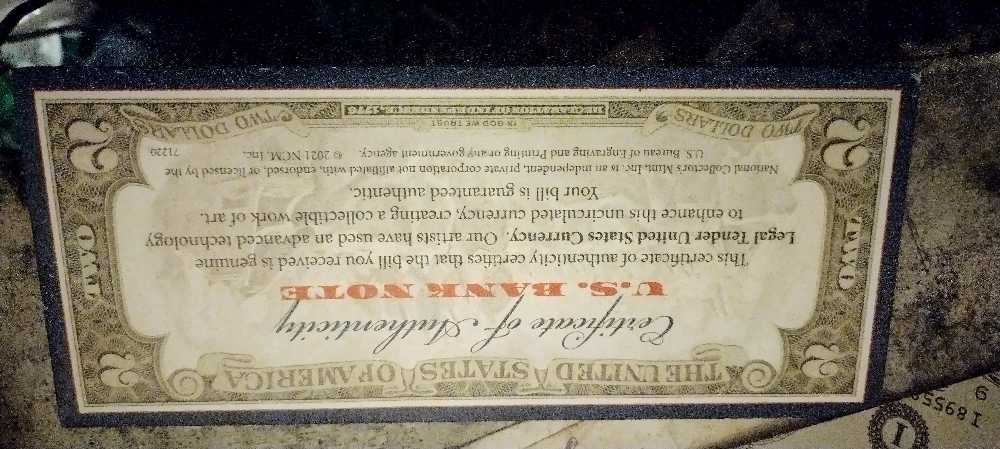 The United States Of America 2 Dollar Bill  coin collectible - Main Image 3