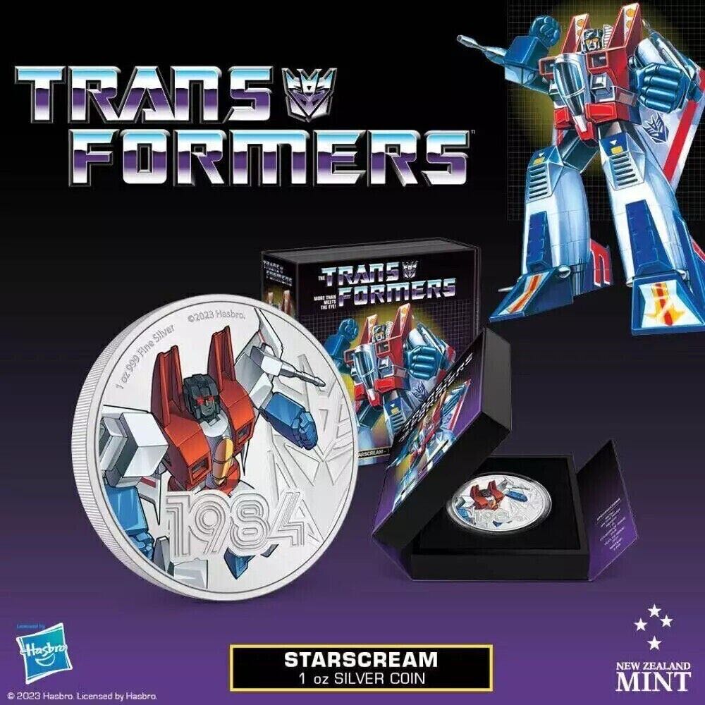 TRANSFORMERS 1984 (5.) Niue 2023 $2 TRANSFORMERS 1984 “Starscream”  coin collectible - Main Image 4
