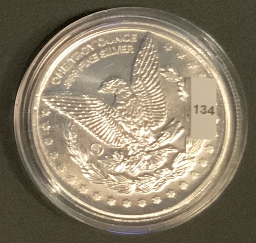 Morgan Dollar Design Round *067 - #134  coin collectible - Main Image 3