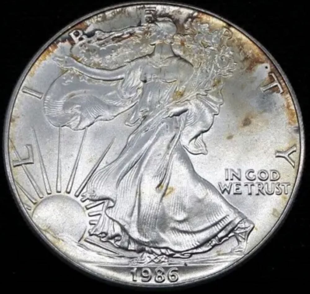 American Silver Eagle 1986 - #141  coin collectible - Main Image 2