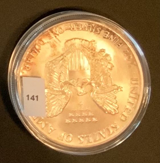 American Silver Eagle 1986 - #141  coin collectible - Main Image 3