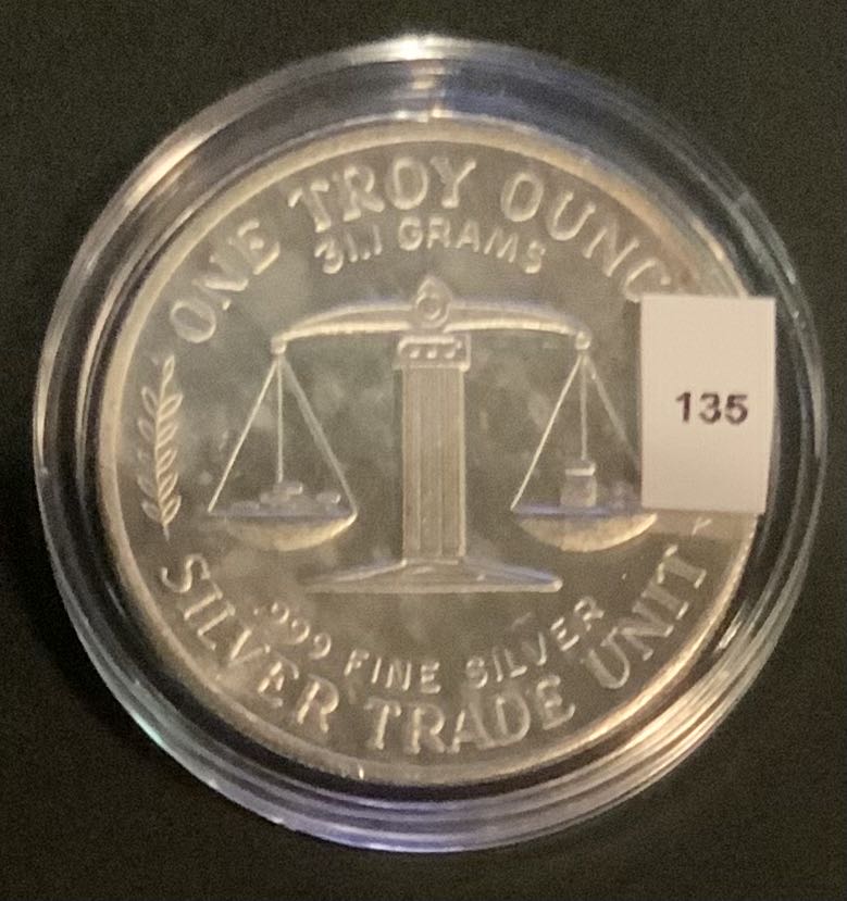 Morgan Dollar Design Round, #135  coin collectible - Main Image 3