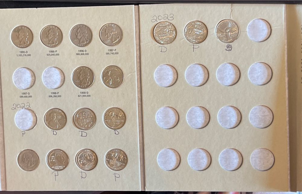 Washington Quarters Folder 1988-1998  coin collectible [Barcode 9780937458204] - Main Image 3