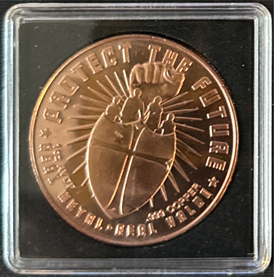 10 OZ Cuivre Planes And Tanks  coin collectible [Barcode 00000000099970] - Main Image 2