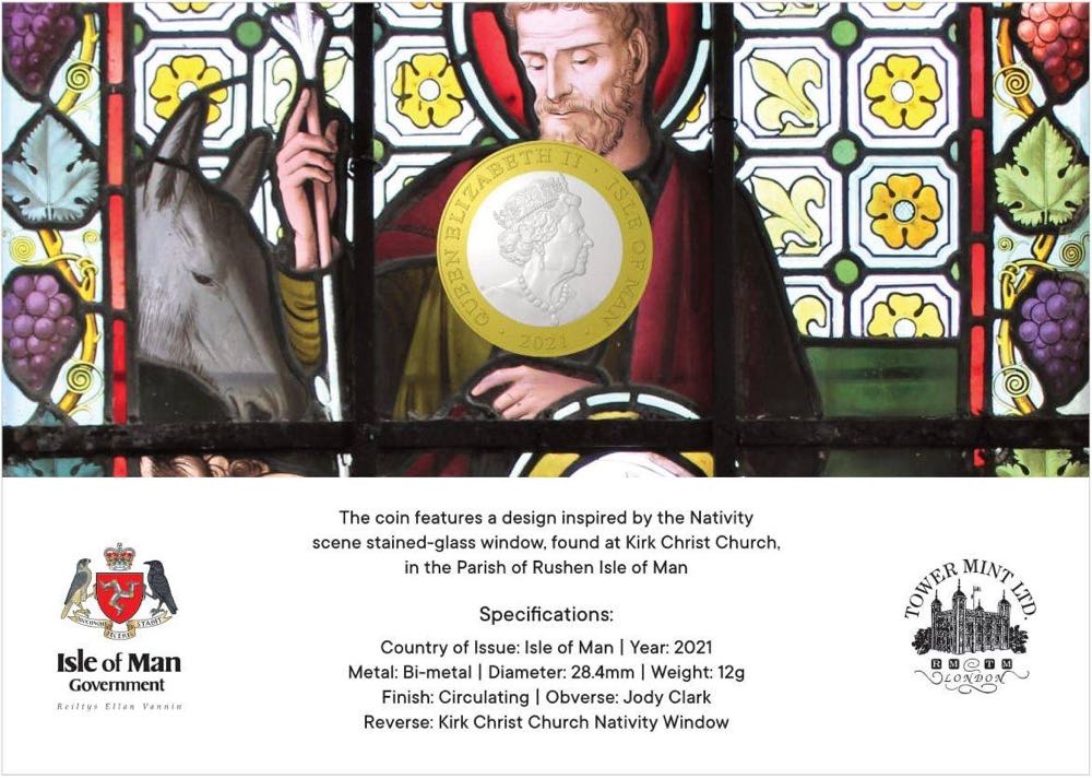 Christmas Nativity £2 Coin Card  coin collectible - Main Image 2