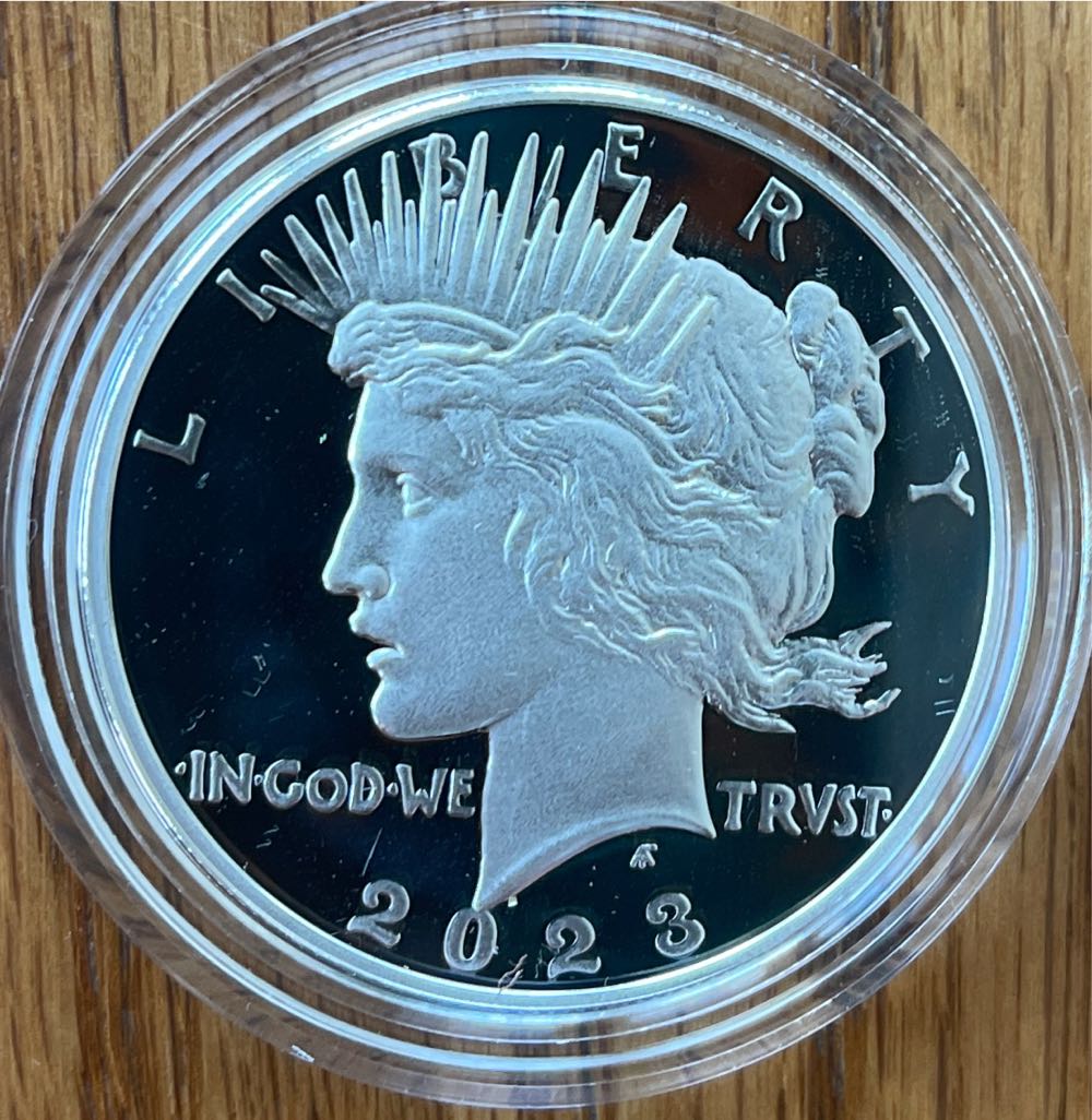 2023 S Peace Silver Dollar Proof  coin collectible [Barcode 704786450799] - Main Image 2