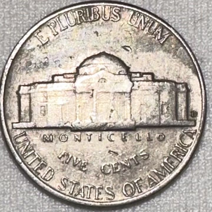 Nickel Jefferson 1962 D  coin collectible - Main Image 2