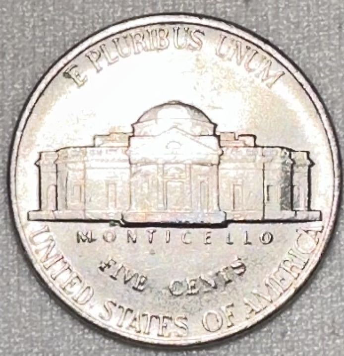 Nickel Jefferson 1991 D  coin collectible - Main Image 2