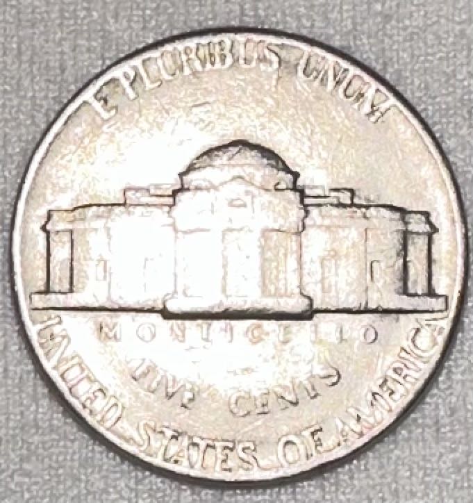 Nickel Jefferson 1973 D  coin collectible - Main Image 2