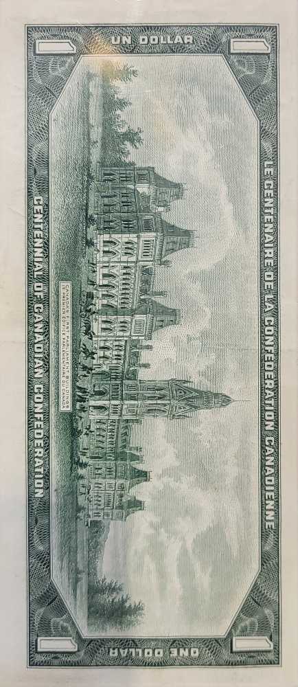 1967 1 Dollar 1867-1967  coin collectible - Main Image 2