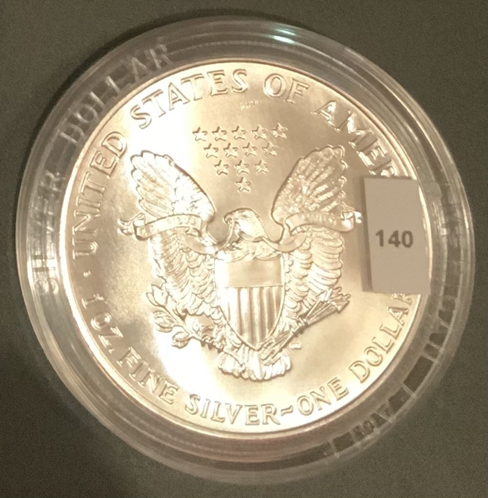 American Silver Eagle 1990 (in Box, Without COA) - #140  coin collectible - Main Image 3
