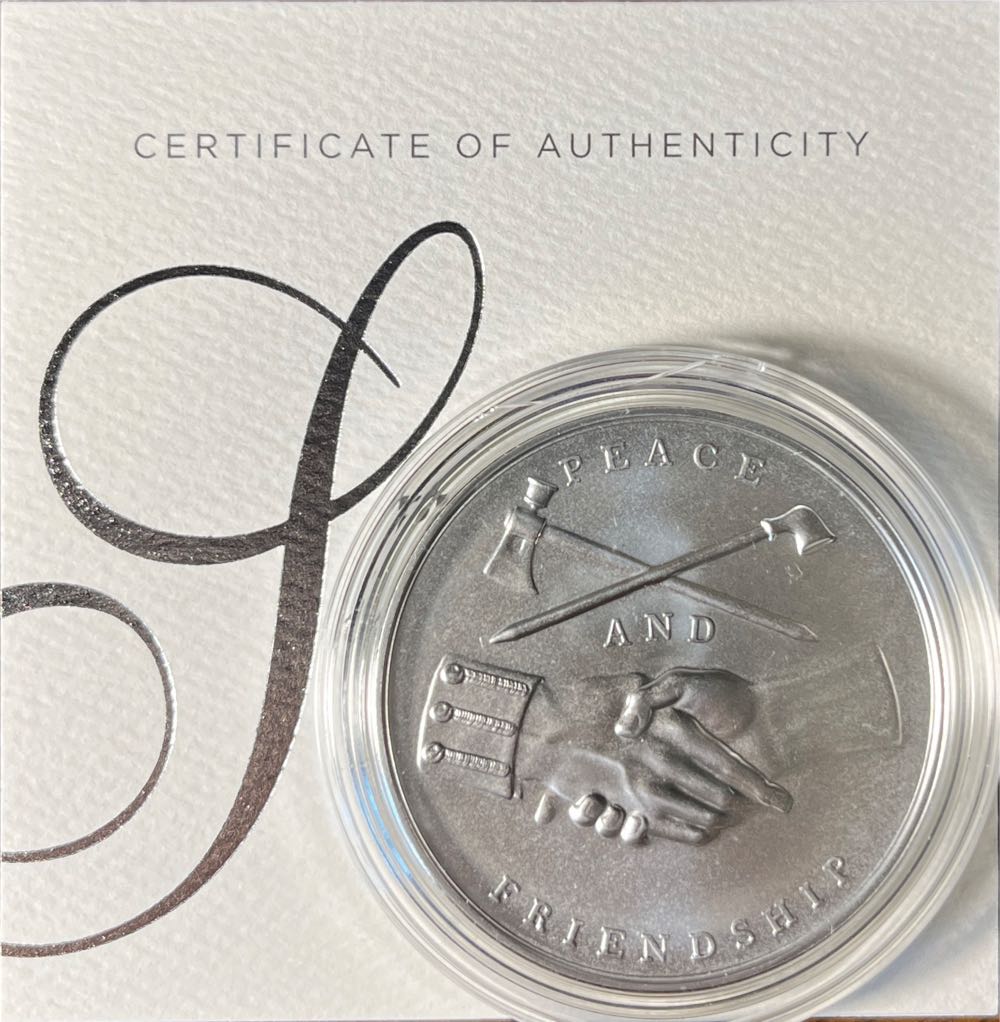 S811 Presidential Silver Medal James K Polk  coin collectible [Barcode 704786260770] - Main Image 2