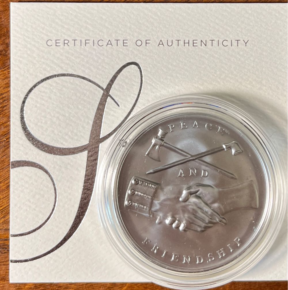 S810 Presidential Silver Medal John Tyler  coin collectible [Barcode 704786160209] - Main Image 2