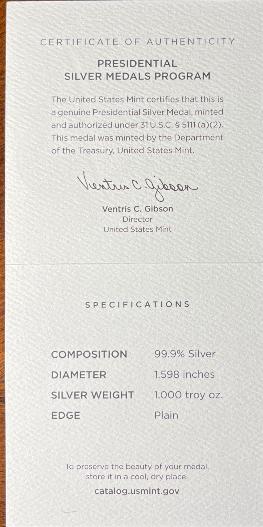 S817 Presidential Silver Medal Andrew Johnson  coin collectible [Barcode 704786261388] - Main Image 4