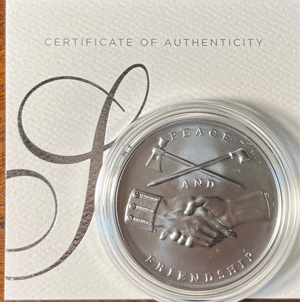 S805 Presidential Silver Medal James Monroe  coin collectible [Barcode 704785072756] - Main Image 2