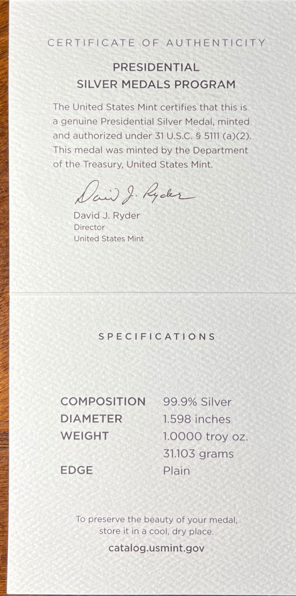 S805 Presidential Silver Medal James Monroe  coin collectible [Barcode 704785072756] - Main Image 4