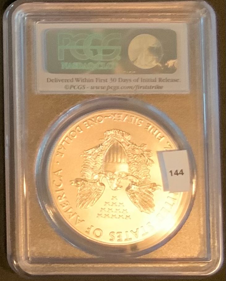 American Silver Eagle 2014-W - #144  coin collectible - Main Image 3