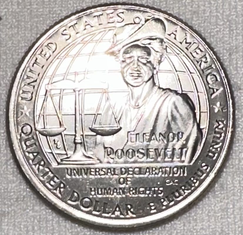 Quarter American Women- Eleanor Roosevelt  coin collectible - Main Image 2