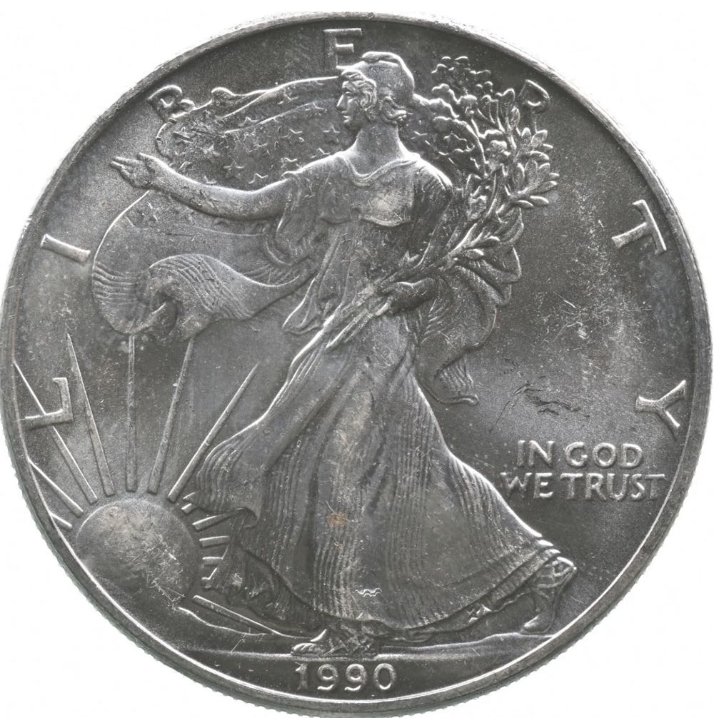 American Silver Eagle 1990 - #146 coin collectible - Main Image 1