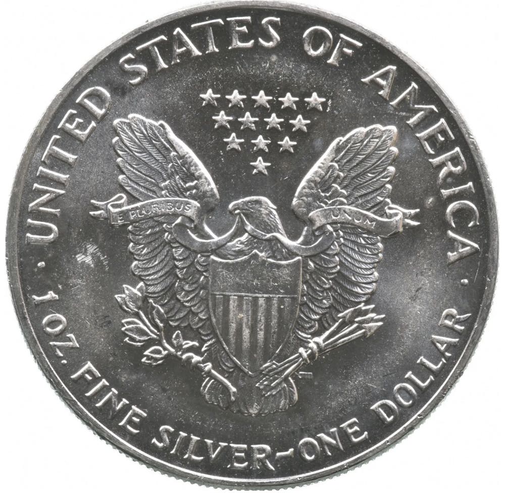 American Silver Eagle 1990 - #146 coin collectible - Main Image 2