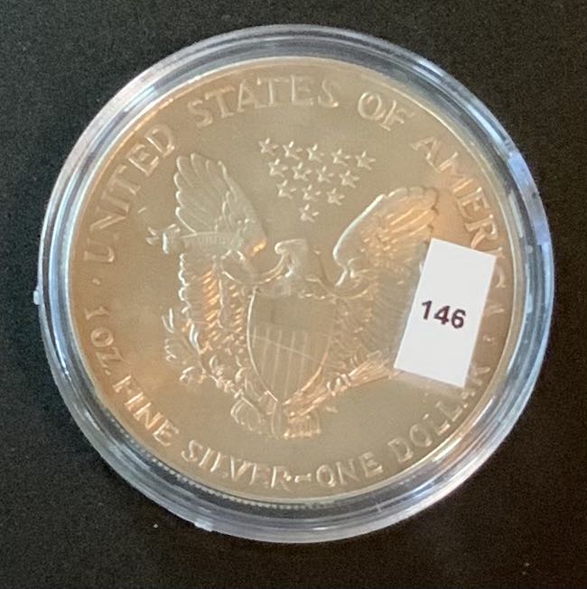 American Silver Eagle 1990 - #146 coin collectible - Main Image 4