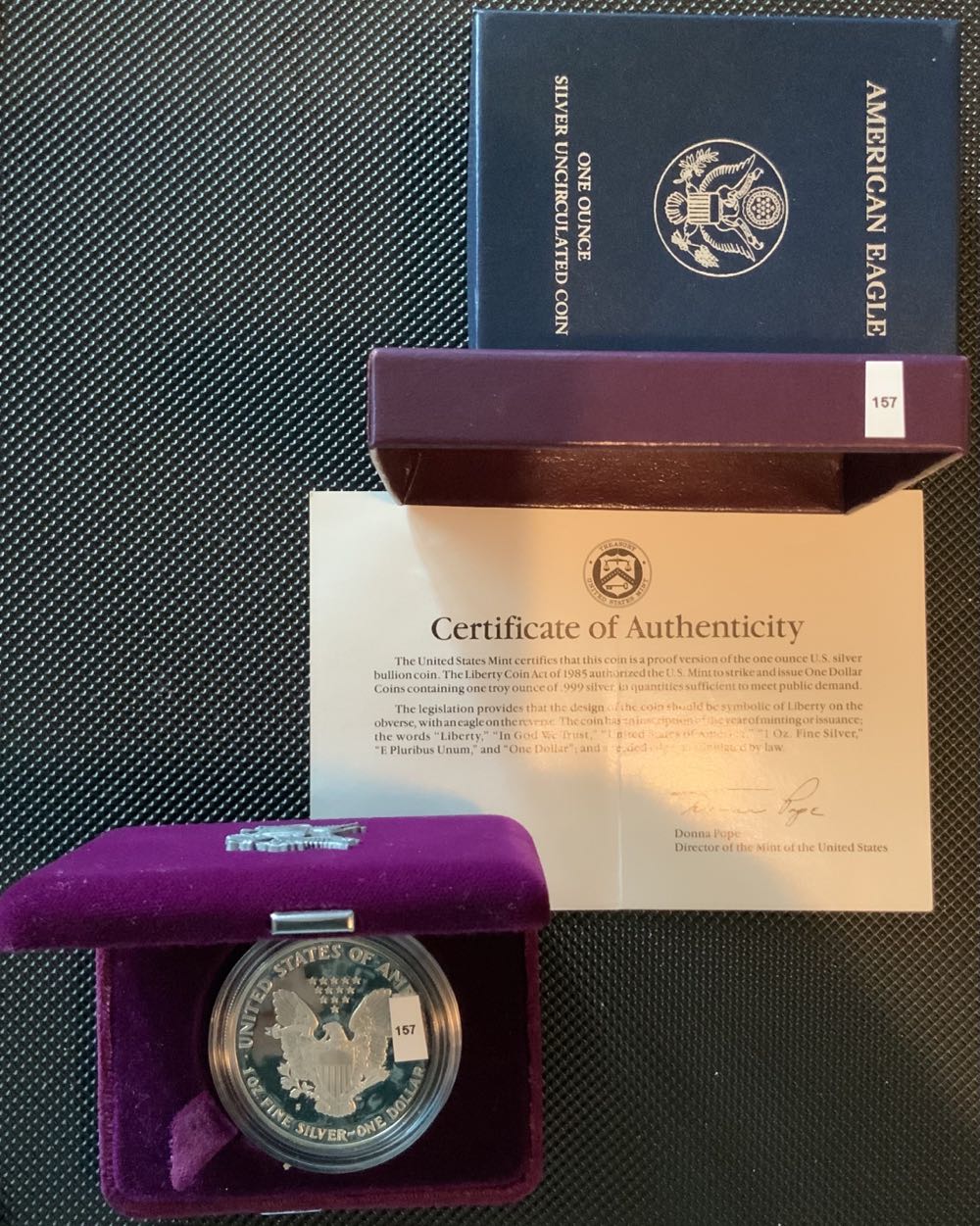 American Silver Eagle 1991S - #157  coin collectible - Main Image 4